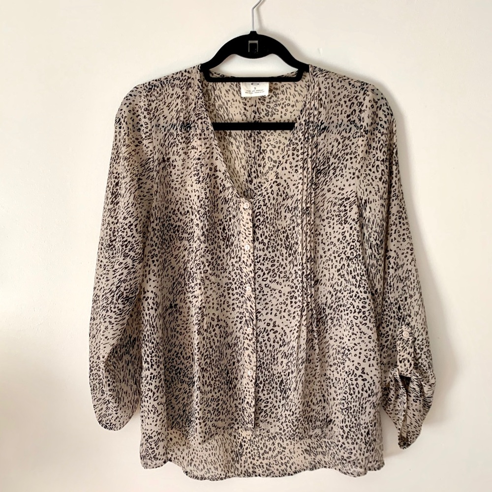 Urban Outfitters animal print blouse